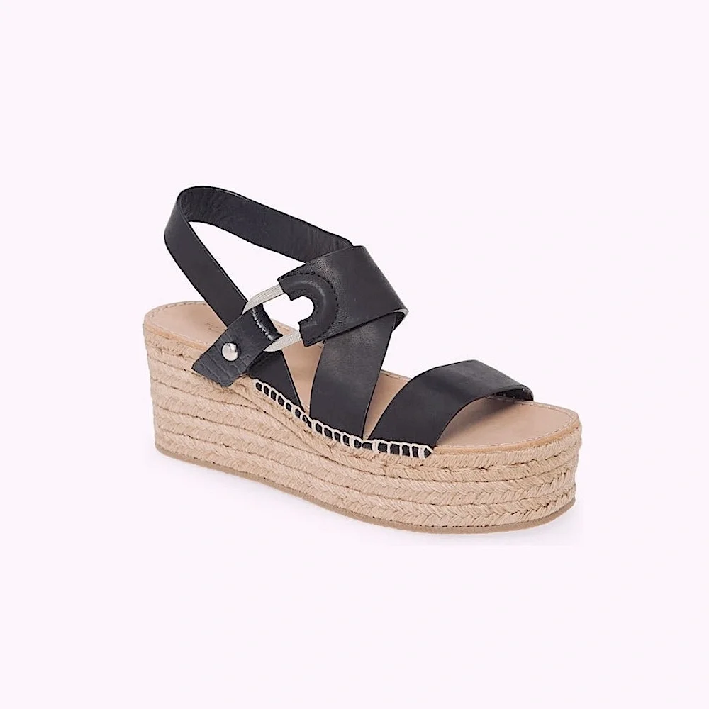 Rag & Bone | August Espadrille‎ Leather Platform Sandal